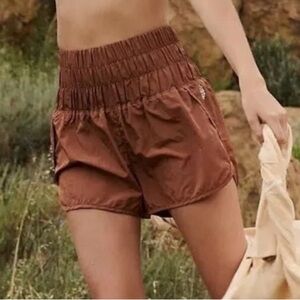 Free People Movement The Way Home Shorts in Peruvian Walnut Size M